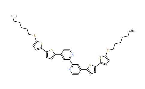 CAS 1190631-38-9 | 4,4'-Bis(5'-(hexylthio)-[2,2'-bithiophen]-5-yl)-2,2'-bipyridine