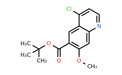 CAS 1190836-93-1 | tert-butyl 4-chloro-7-methoxyquinoline-6-carboxylate