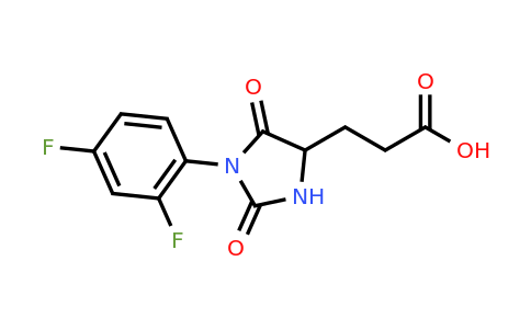 CAS 1191107-64-8 | 3-[1-(2,4-Difluorophenyl)-2,5-dioxoimidazolidin-4-yl]propanoic acid