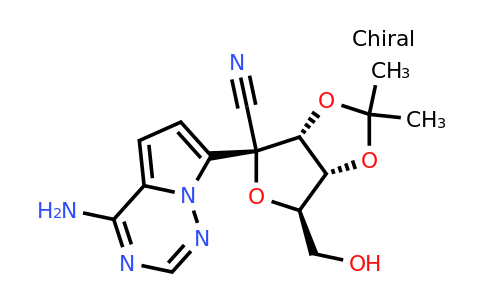 CAS 1191237-80-5 | (3aR,4R,6R,6aR)-4-(4-Aminopyrrolo[2,1-f][1,2,4]triazin-7-yl)-6-(hydroxymethyl)-2,2-dimethyltetrahydrofuro[3,4-d][1,3]dioxole-4-carbonitrile
