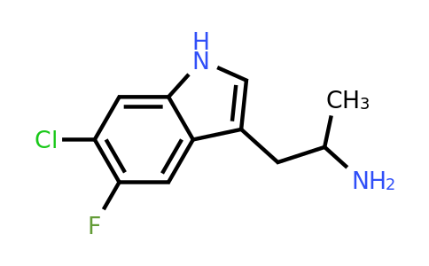 CAS 1193314-75-8 | 1-(6-chloro-5-fluoro-1H-indol-3-yl)propan-2-amine