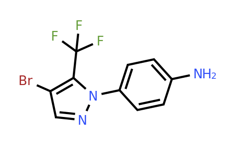 CAS 1193388-34-9 | 4-[4-Bromo-5-(trifluoromethyl)-1H-pyrazol-1-yl]aniline