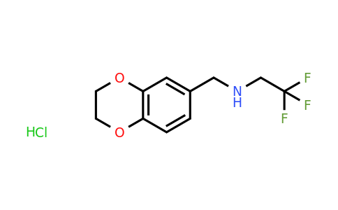 CAS 1193388-47-4 | (2,3-Dihydro-1,4-benzodioxin-6-ylmethyl)(2,2,2-trifluoroethyl)amine hydrochloride
