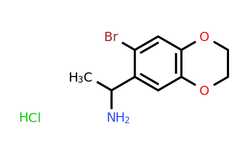 CAS 1193388-69-0 | 1-(7-Bromo-2,3-dihydro-1,4-benzodioxin-6-yl)ethan-1-amine hydrochloride
