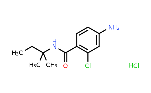 CAS 1193388-96-3 | 4-Amino-2-chloro-N-(2-methylbutan-2-yl)benzamide hydrochloride