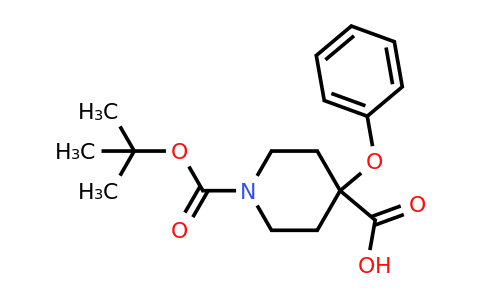 CAS 1193388-97-4 | 1-[(tert-Butoxy)carbonyl]-4-phenoxypiperidine-4-carboxylic acid