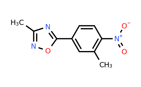 CAS 1193389-23-9 | 3-Methyl-5-(3-methyl-4-nitrophenyl)-1,2,4-oxadiazole