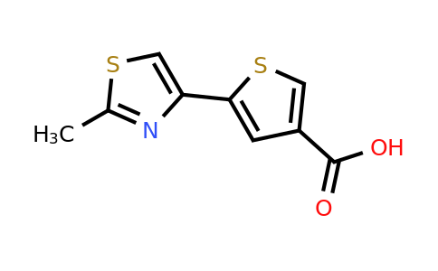 CAS 1193389-32-0 | 5-(2-Methyl-1,3-thiazol-4-yl)thiophene-3-carboxylic acid