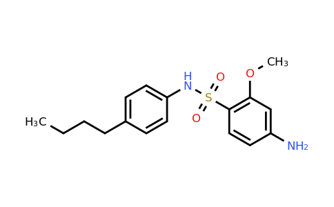 CAS 1193389-45-5 | 4-Amino-N-(4-butylphenyl)-2-methoxybenzene-1-sulfonamide