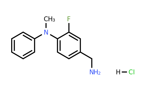 CAS 1193389-80-8 | 4-(Aminomethyl)-2-fluoro-N-methyl-N-phenylaniline hydrochloride