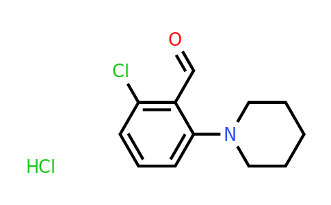 CAS 1193389-82-0 | 2-Chloro-6-(piperidin-1-yl)benzaldehyde hydrochloride