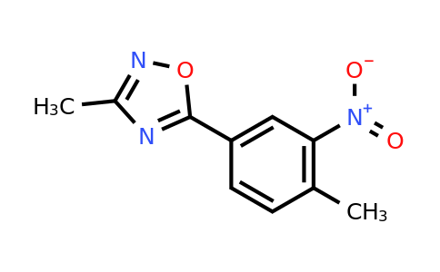 CAS 1193389-83-1 | 3-Methyl-5-(4-methyl-3-nitrophenyl)-1,2,4-oxadiazole