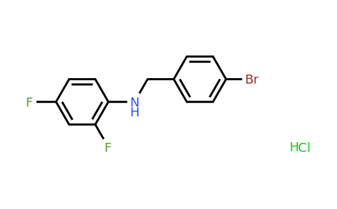 CAS 1193390-03-2 | N-[(4-Bromophenyl)methyl]-2,4-difluoroaniline hydrochloride