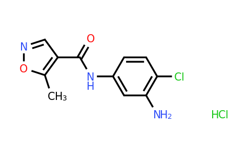 CAS 1193390-10-1 | N-(3-Amino-4-chlorophenyl)-5-methyl-1,2-oxazole-4-carboxamide hydrochloride