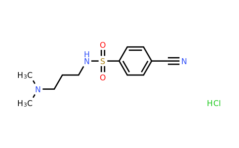 CAS 1193390-20-3 | 4-Cyano-N-[3-(dimethylamino)propyl]benzene-1-sulfonamide hydrochloride