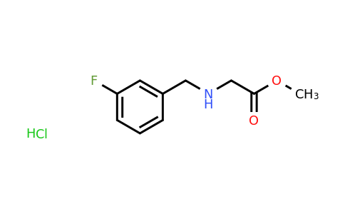 CAS 1193390-44-1 | Methyl 2-{[(3-fluorophenyl)methyl]amino}acetate hydrochloride