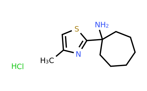 CAS 1193390-45-2 | 1-(4-Methyl-1,3-thiazol-2-yl)cycloheptan-1-amine hydrochloride
