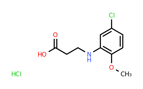CAS 1193390-47-4 | 3-[(5-Chloro-2-methoxyphenyl)amino]propanoic acid hydrochloride