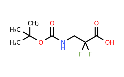 CAS 1196145-07-9 | 3-(Tert-butoxycarbonylamino)-2,2-difluoropropanoic acid