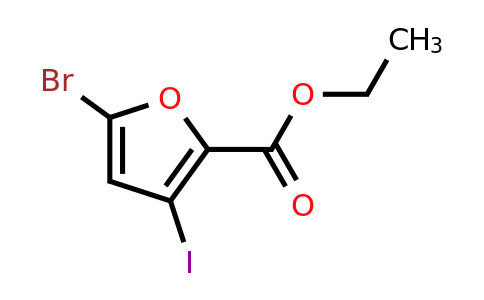 CAS 1196145-41-1 | Ethyl 5-bromo-3-iodofuran-2-carboxylate