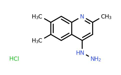 CAS 1196147-08-6 | 4-Hydrazino-2,6,7-trimethylquinoline hydrochloride