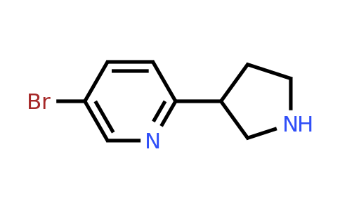 CAS 1196147-33-7 | 5-Bromo-2-(pyrrolidin-3-YL)pyridine