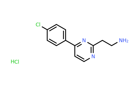 CAS 1196147-61-1 | 2-(4-(4-Chlorophenyl)pyrimidin-2-YL)ethanamine hydrochloride