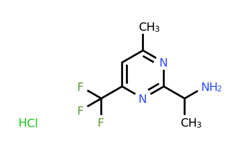 CAS 1196151-29-7 | 1-(4-Methyl-6-(trifluoromethyl)pyrimidin-2-YL)ethanamine hydrochloride