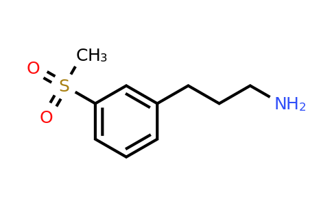 CAS 1196151-86-6 | 3-(3-(Methylsulfonyl)phenyl)propan-1-amine