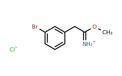 CAS 1196152-97-2 | 2-(3-Bromophenyl)-1-methoxyethaniminium chloride