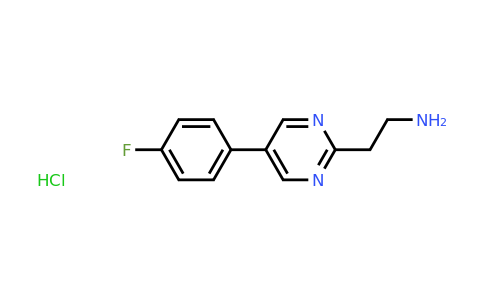 CAS 1196154-51-4 | 2-(5-(4-Fluorophenyl)pyrimidin-2-YL)ethanamine hydrochloride