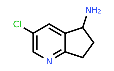 3-Chloro-6,7-dihydro-5H-cyclopenta[B]pyridin-5-amine