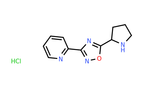 CAS 1196154-89-8 | 3-(Pyridin-2-YL)-5-(pyrrolidin-2-YL)-1,2,4-oxadiazole hydrochloride