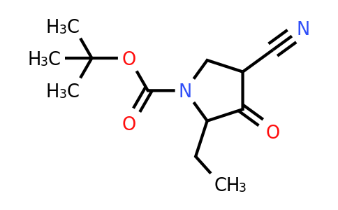 CAS 1196155-81-3 | Tert-butyl 4-cyano-2-ethyl-3-oxopyrrolidine-1-carboxylate