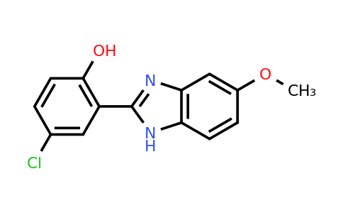 CAS 1196155-88-0 | 4-Chloro-2-(5-methoxy-1H-benzo[D]imidazol-2-YL)phenol