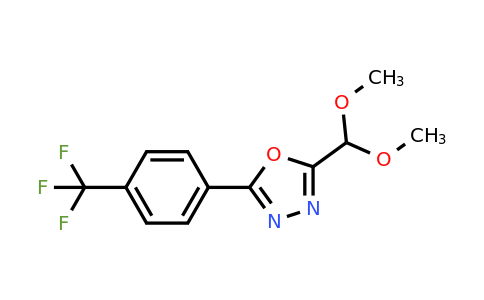 CAS 1196155-96-0 | 2-(Dimethoxymethyl)-5-(4-(trifluoromethyl)phenyl)-1,3,4-oxadiazole