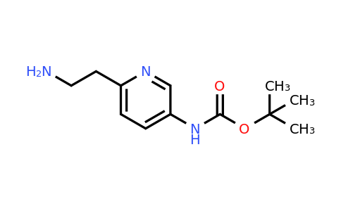 CAS 1196156-58-7 | Tert-butyl 6-(2-aminoethyl)pyridin-3-ylcarbamate
