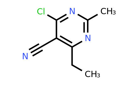 CAS 1196157-45-5 | 4-Chloro-6-ethyl-2-methylpyrimidine-5-carbonitrile