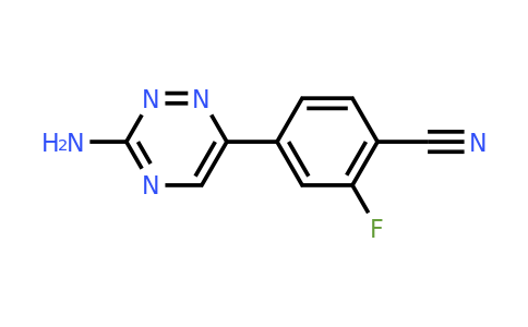 CAS 1197377-47-1 | 4-(3-Amino-1,2,4-triazin-6-yl)-2-fluorobenzonitrile