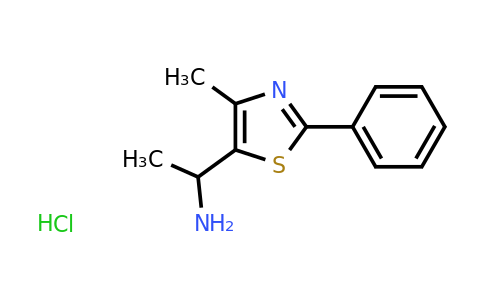 CAS 1197519-74-6 | 1-(4-Methyl-2-phenyl-1,3-thiazol-5-yl)ethan-1-amine hydrochloride