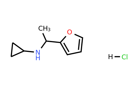 CAS 1197605-29-0 | N-[1-(Furan-2-yl)ethyl]cyclopropanamine hydrochloride