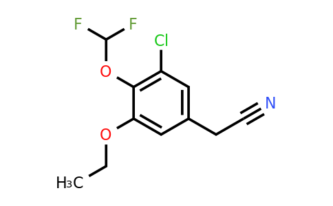 CAS 1197699-95-8 | 2-[3-Chloro-4-(difluoromethoxy)-5-ethoxyphenyl]acetonitrile