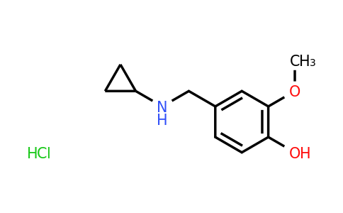 CAS 1197796-77-2 | 4-[(Cyclopropylamino)methyl]-2-methoxyphenol hydrochloride