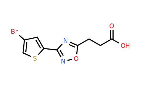 CAS 1197827-84-1 | 3-[3-(4-Bromothiophen-2-yl)-1,2,4-oxadiazol-5-yl]propanoic acid