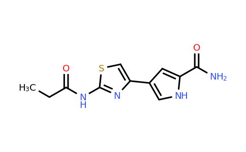 CAS 1197834-68-6 | 4-(2-Propanamido-1,3-thiazol-4-yl)-1H-pyrrole-2-carboxamide