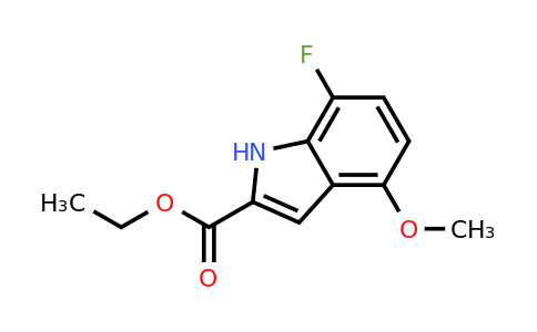 CAS 1197943-55-7 | ethyl 7-fluoro-4-methoxy-1H-indole-2-carboxylate