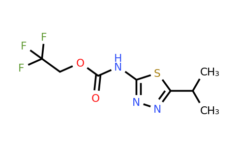 CAS 1198062-38-2 | 2,2,2-Trifluoroethyl N-[5-(propan-2-yl)-1,3,4-thiadiazol-2-yl]carbamate