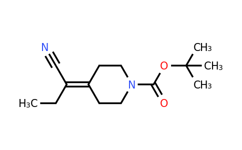 CAS 1198283-75-8 | tert-Butyl 4-(1-cyanopropylidene)piperidine-1-carboxylate
