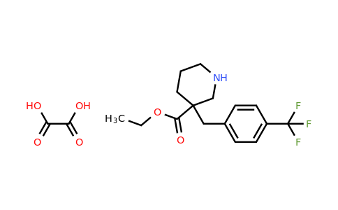 CAS 1198416-87-3 | Ethyl 3-(4-(trifluoromethyl)benzyl)piperidine-3-carboxylate oxalate