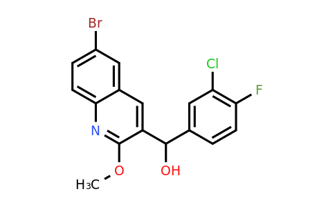 CAS 1199589-51-9 | (6-bromo-2-methoxyquinolin-3-yl)(3-chloro-4-fluorophenyl)methanol